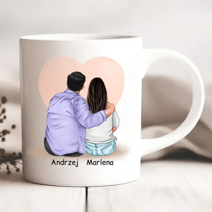 Kubek personalizowany dla par NA ZAWSZE RAZEM | z personalizacją imion #P24