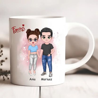 Kubek personalizowany dla par FOREVER | z personalizacją imion #622