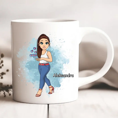 Kubek personalizowany dla kobiety | motyw dla influencerki #26