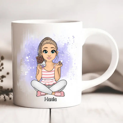 Kubek personalizowany dla kobiety | motyw dla miłośniczki czekolady #3