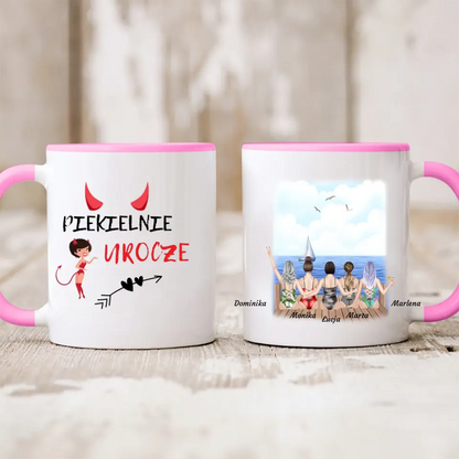 Kubek personalizowany dla przyjaciółek | motyw z morzem #32