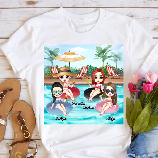 Koszulka dla przyjaciółek max. 1-4 osoby Personalizowana #P65