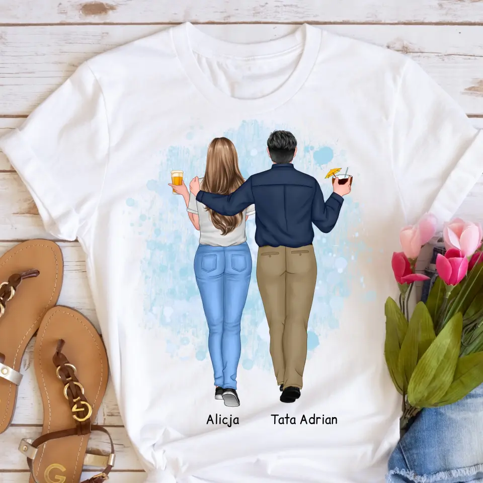Koszulka dla taty i córki - Personalizowana (rodzinna) #1213
