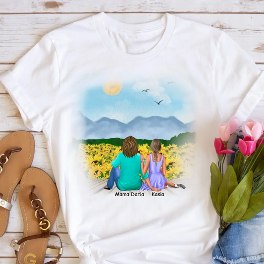 Koszulka dla mamy i córki - Personalizowana (rodzinna) #P21 - Prezent na dzień mamy