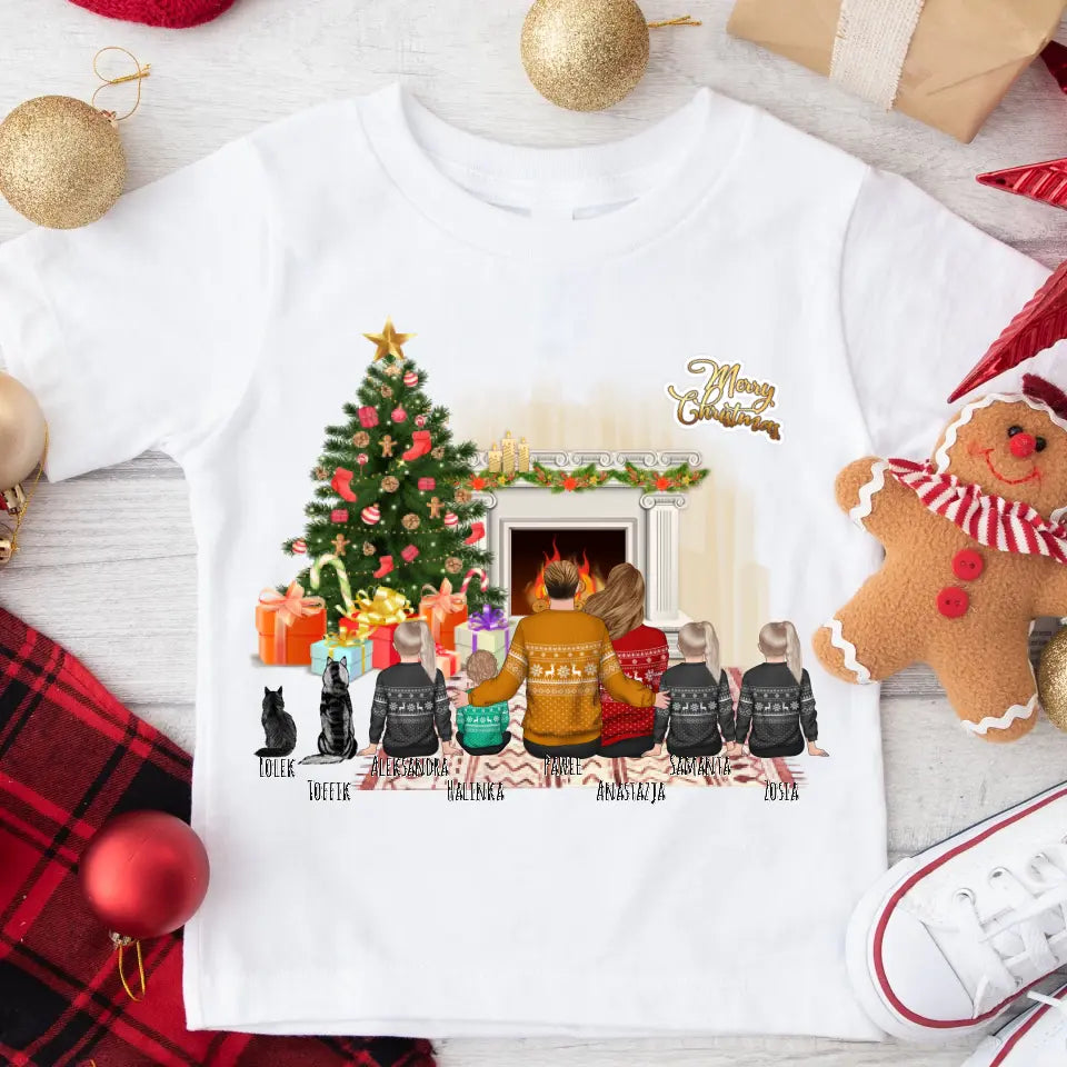 Koszulka rodzinna świąteczna 2 os. dorosłe + 1-4 dzieci + 1-2 pupile #13
