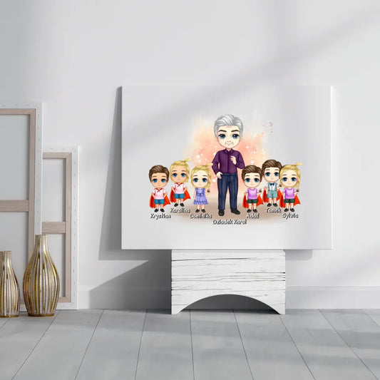 Obraz dla dziadka + 1-6 wnuków #3