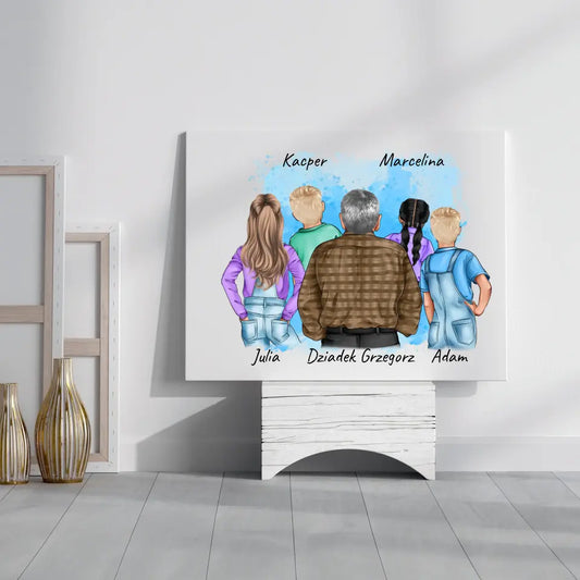 Obraz dla dziadka + 1-4 wnuków #6