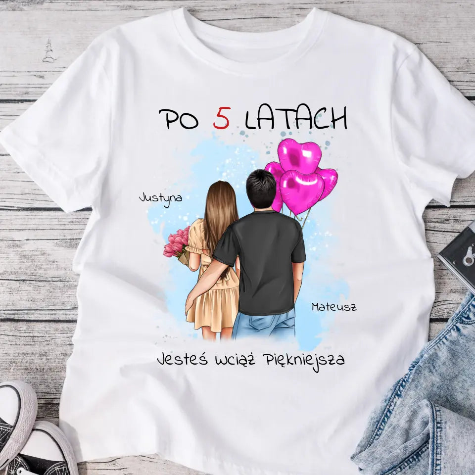 Koszulka dla par | Prezent dla chłopaka i dziewczyny - Personalizowany #P42