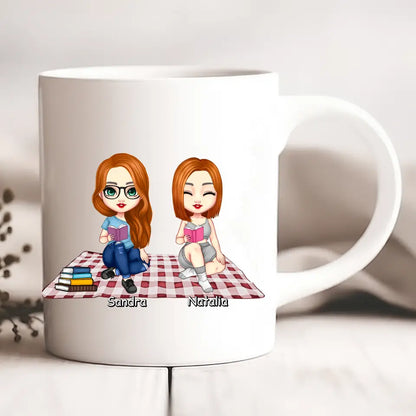 Kubek personalizowany dla przyjaciółek | motyw dla moli książkowych #P18