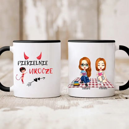 Kubek personalizowany dla przyjaciółek | motyw dla moli książkowych #P18
