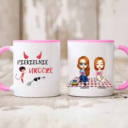 Kubek personalizowany dla przyjaciółek | motyw dla moli książkowych #P18