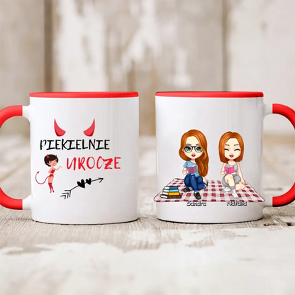 Kubek personalizowany dla przyjaciółek | motyw dla moli książkowych #P18