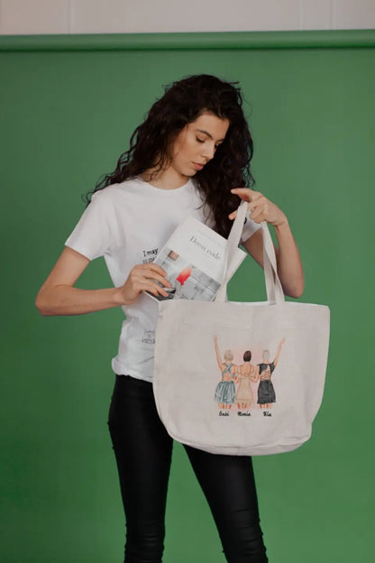 Torba materiałowa personalizowana DIY dla kobiety #77