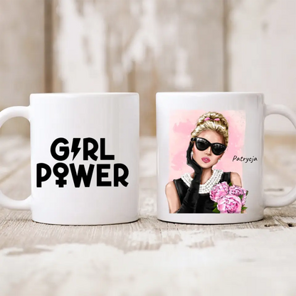 Kubek personalizowany dla kobiety | motyw z glamour girl #1