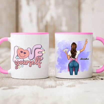 Kubek personalizowany dla stylistki paznokci | z personalizacją imienia #9