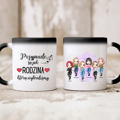 Kubek personalizowany dla grupy przyjaciółek | z personalizacją imion #921