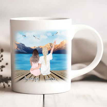Kubek personalizowany dla przyjaciółek | motyw z molo #10