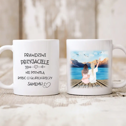 Kubek personalizowany dla przyjaciółek | motyw z molo #10