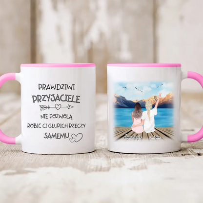 Kubek personalizowany dla przyjaciółek | motyw z molo #10