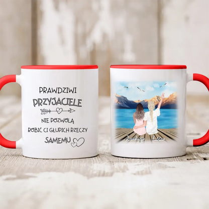 Kubek personalizowany dla przyjaciółek | motyw z molo #10