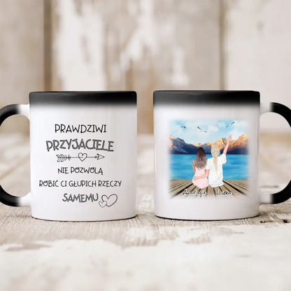 Kubek personalizowany dla przyjaciółek | motyw z molo #10