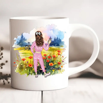 Kubek personalizowany | motyw z łąką #Wiosna