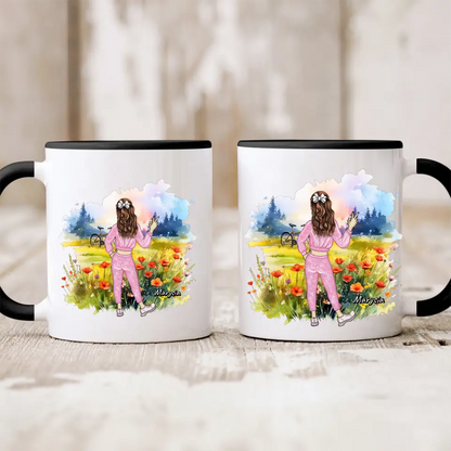 Kubek personalizowany | motyw z łąką #Wiosna