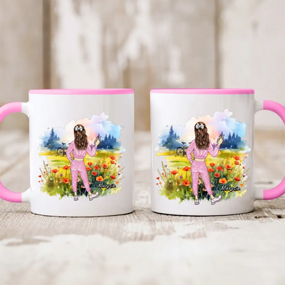 Kubek personalizowany | motyw z łąką #Wiosna