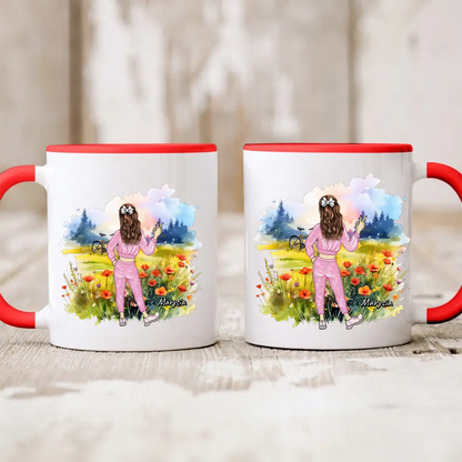 Kubek personalizowany | motyw z łąką #Wiosna