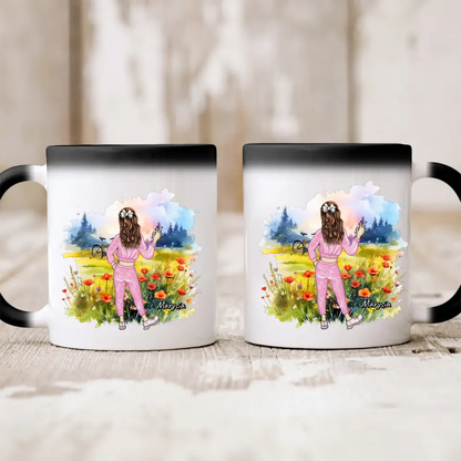 Kubek personalizowany | motyw z łąką #Wiosna