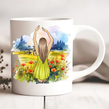 Kubek personalizowany | motyw z rowerem #Wiosna