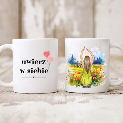 Kubek personalizowany | motyw z rowerem #Wiosna