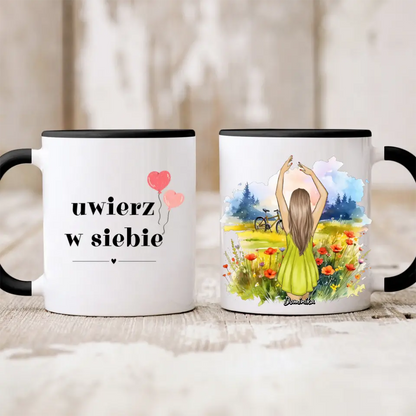 Kubek personalizowany | motyw z rowerem #Wiosna