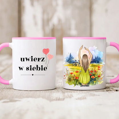 Kubek personalizowany | motyw z rowerem #Wiosna