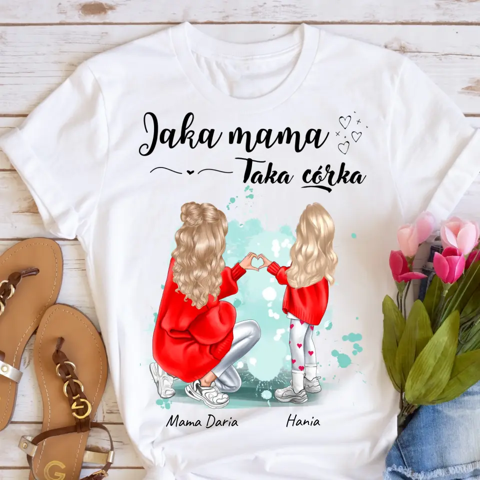 Koszulka dla mamy i córki - Personalizowana (rodzinna) #271