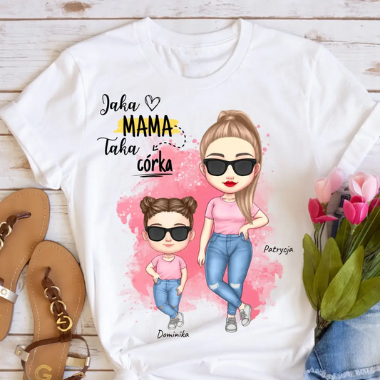 Koszulka dla mamy i córki - Personalizowana (rodzinna) #251