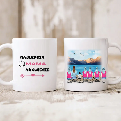 Kubek personalizowany dla rodziny | motyw z pomostem #21