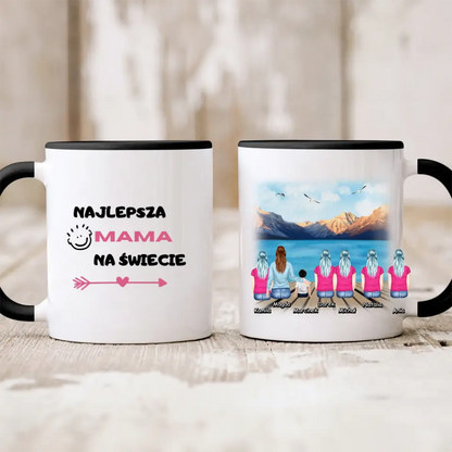 Kubek personalizowany dla rodziny | motyw z pomostem #21