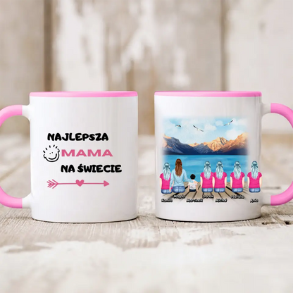 Kubek personalizowany dla rodziny | motyw z pomostem #21