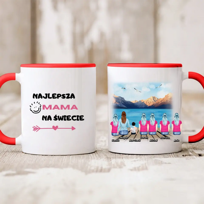 Kubek personalizowany dla rodziny | motyw z pomostem #21