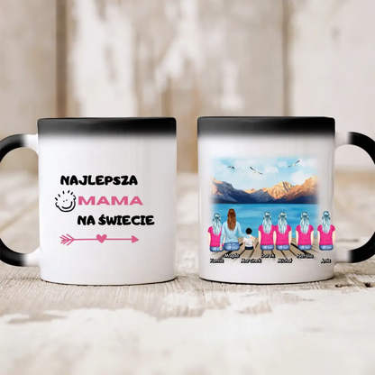 Kubek personalizowany dla rodziny | motyw z pomostem #21