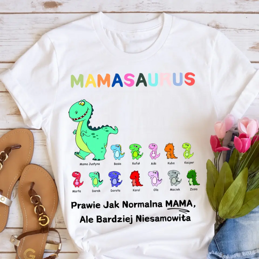 Koszulka dla mamy + 1-12 dzieci - Personalizowana (rodzinna) #2992