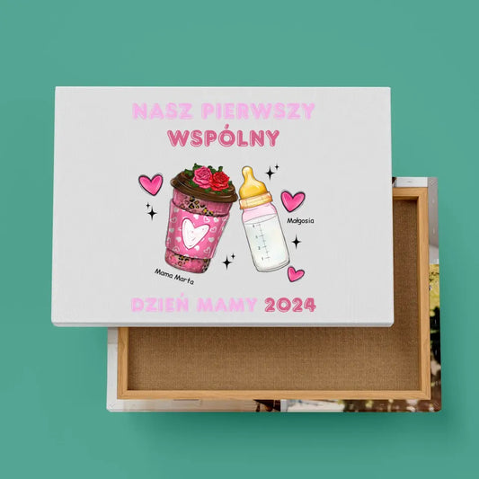 Obraz na płótnie dla mamy i córki (rodzinny) - Personalizowany #11
