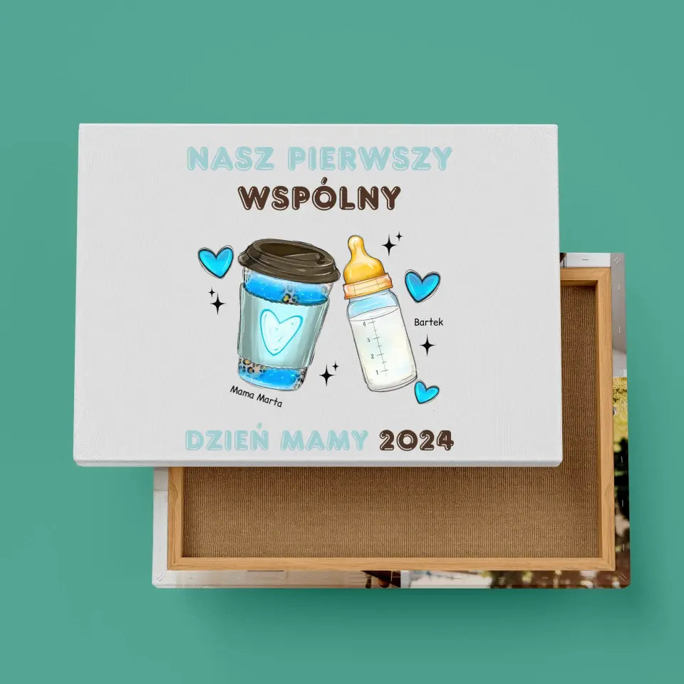 Obraz na płótnie dla mamy i syna (rodzinny) - Personalizowany #10