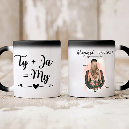 Kubek personalizowany dla par RAZEM OD | motyw na rocznice ślubu #418