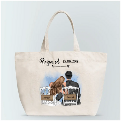Torba personalizowana dla par RAZEM OD | motyw na rocznice #5151
