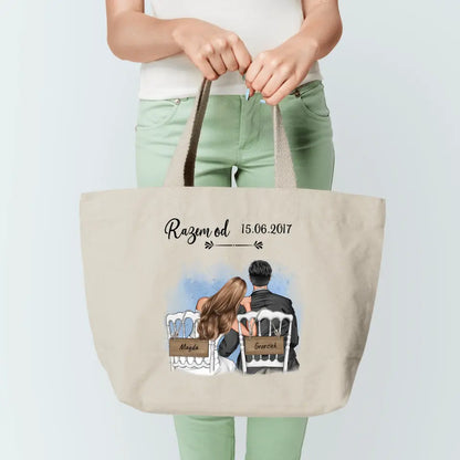 Torba personalizowana dla par RAZEM OD | motyw na rocznice #5151