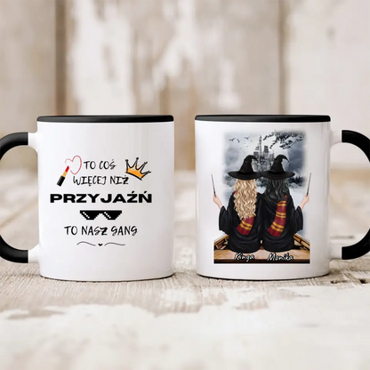 Kubek personalizowany dla przyjaciółek | motyw z wiedżmami #85