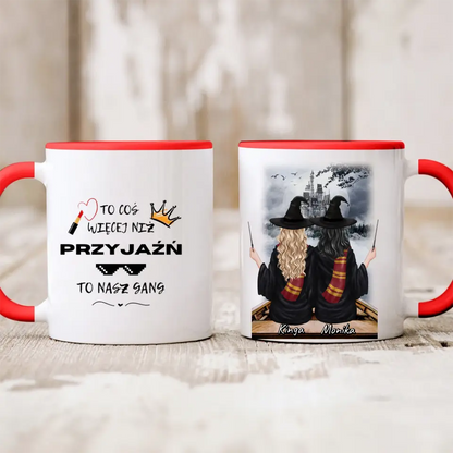 Kubek personalizowany dla przyjaciółek | motyw z wiedżmami #85