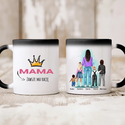 Kubek personalizowany dla mamy z dziećmi | z personalizacją imion #P12